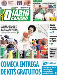 Capa do jornal Diário Gaúcho 05/10/2017