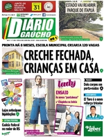 Capa do jornal Diário Gaúcho 06/01/2017