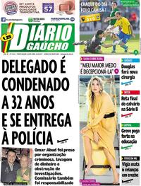 Capa do jornal Diário Gaúcho 06/10/2017