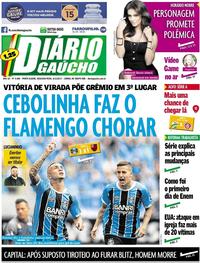 Capa do jornal Diário Gaúcho 06/11/2017