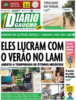 Capa do jornal Diário Gaúcho 07/01/2017