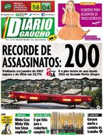 Capa do jornal Diário Gaúcho 07/02/2017