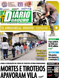 Capa do jornal Diário Gaúcho 07/09/2017