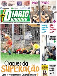 Capa do jornal Diário Gaúcho 07/10/2017