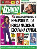 Capa do jornal Diário Gaúcho 08/02/2017