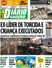 Capa do jornal Diário Gaúcho 08/06/2017