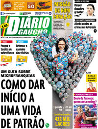 Capa do jornal Diário Gaúcho 08/07/2017