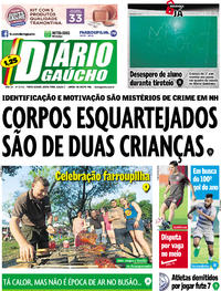 Capa do jornal Diário Gaúcho 08/09/2017