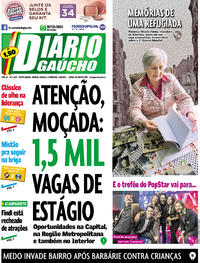 Capa do jornal Diário Gaúcho 09/09/2017