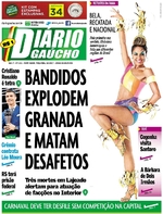 Capa do jornal Diário Gaúcho 10/01/2017