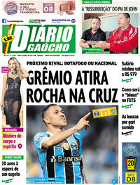 Capa do jornal Diário Gaúcho 10/08/2017