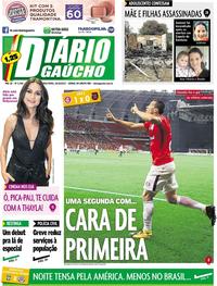 Capa do jornal Diário Gaúcho 10/10/2017