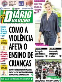Capa do jornal Diário Gaúcho 13/10/2017
