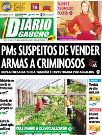 Capa do jornal Diário Gaúcho 15/03/2017