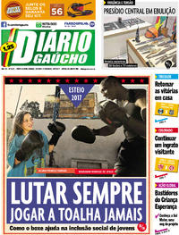 Capa do jornal Diário Gaúcho 15/07/2017