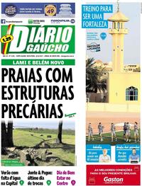 Capa do jornal Diário Gaúcho 15/12/2017