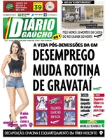 Capa do jornal Diário Gaúcho 16/01/2017