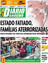 Capa do jornal Diário Gaúcho 17/06/2017