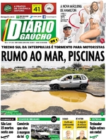Capa do jornal Diário Gaúcho 18/01/2017