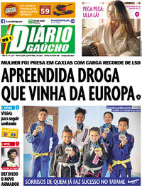 Capa do jornal Diário Gaúcho 19/07/2017