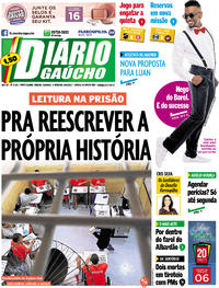 Capa do jornal Diário Gaúcho 19/08/2017