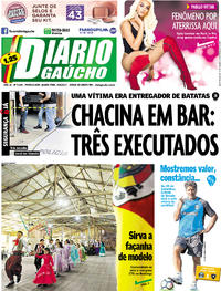 Capa do jornal Diário Gaúcho 20/09/2017