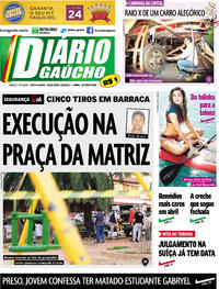 Capa do jornal Diário Gaúcho 21/03/2017