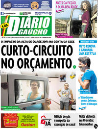 Capa do jornal Diário Gaúcho 21/12/2017