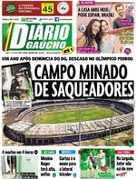 Capa do jornal Diário Gaúcho 23/01/2017