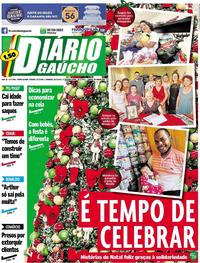 Capa do jornal Diário Gaúcho 23/12/2017