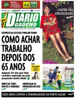 Capa do jornal Diário Gaúcho 24/01/2017