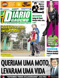 Capa do jornal Diário Gaúcho 24/05/2017