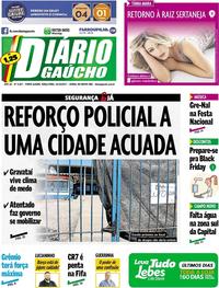Capa do jornal Diário Gaúcho 24/10/2017