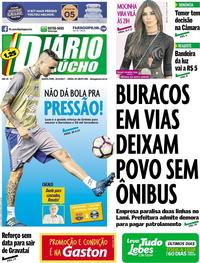 Capa do jornal Diário Gaúcho 25/10/2017