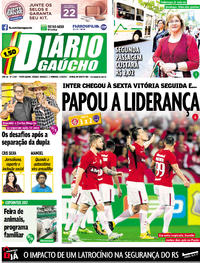 Capa do jornal Diário Gaúcho 26/08/2017