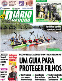 Capa do jornal Diário Gaúcho 27/09/2017