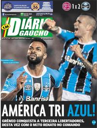 Capa do jornal Diário Gaúcho 30/11/2017