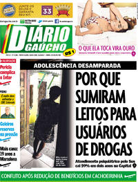 Capa do jornal Diário Gaúcho 31/03/2017