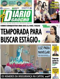Capa do jornal Diário Gaúcho 02/02/2018