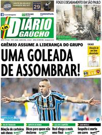 Capa do jornal Diário Gaúcho 02/05/2018