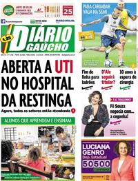 Capa do jornal Diário Gaúcho 02/10/2018