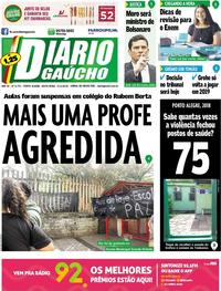 Capa do jornal Diário Gaúcho 02/11/2018