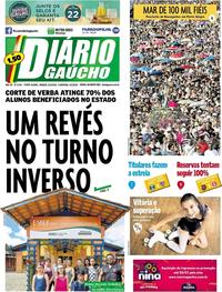 Capa do jornal Diário Gaúcho 03/02/2018