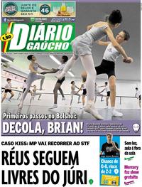 Capa do jornal Diário Gaúcho 03/03/2018