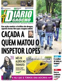 Capa do jornal Diário Gaúcho 03/05/2018