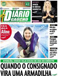 Capa do jornal Diário Gaúcho 03/08/2018