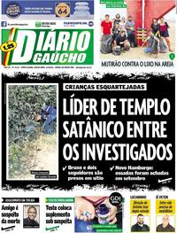 Capa do jornal Diário Gaúcho 04/01/2018