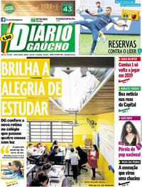 Capa do jornal Diário Gaúcho 04/08/2018