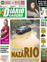 Capa do jornal Diário Gaúcho 04/09/2018