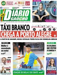 Capa do jornal Diário Gaúcho 04/10/2018
